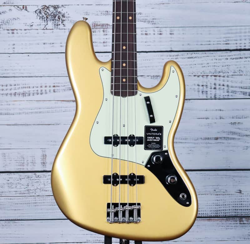 Fender Vintera III Early '60s Jazz Bass | Aztec Gold image 1