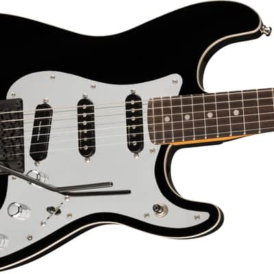Fender Tom Morello Stratocaster Electric Guitar Rosewood FB, Black image 2