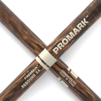 ProMark R5AFG Rebound 5A FireGrain Hickory Drumsticks with FREE Shipping image 1