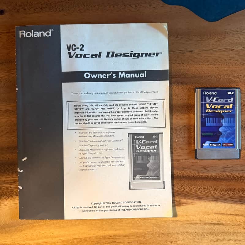 Roland V-Synth VC-2 V-Card (expansion card) Vocal Designer