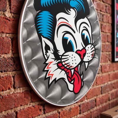 Stray Cats, 2019 Anniversary, 22" Bass Drum Head, Slim Jim Phantom imagen 3