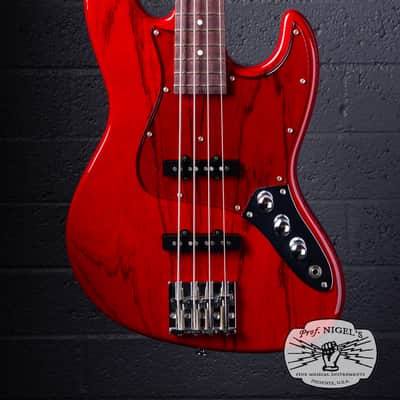 Momose MJ2-PH Jazz Bass – Purpleheart Neck – Burner Ash MIJ image 4