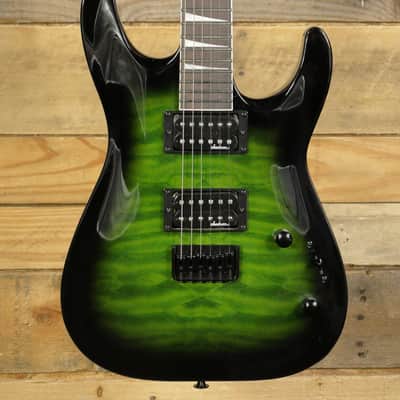 Jackson JS Series Dinky Arch Top JS32Q DKA HT Transparent Green Burst image 1