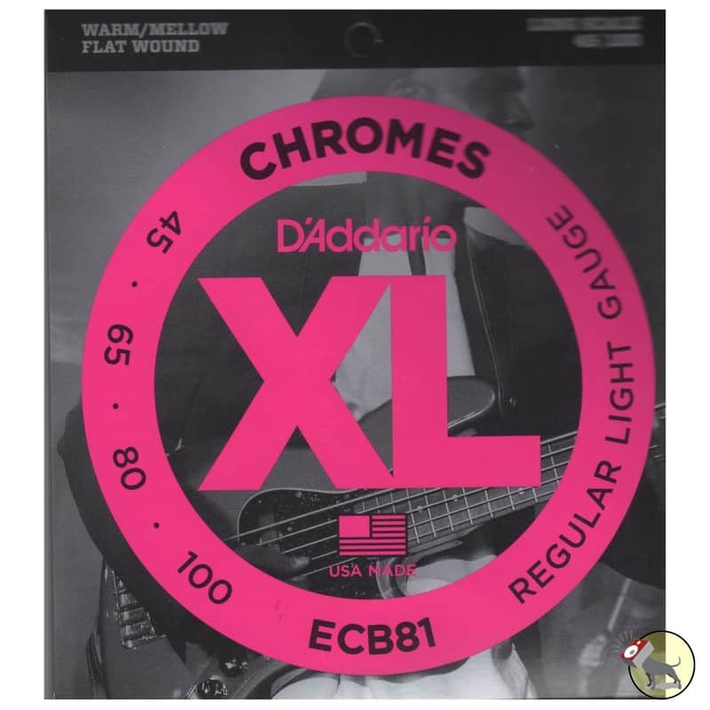 Mint D'Addario ECB81 Chromes Bass Strings Light 45-100 Long Scale image 1