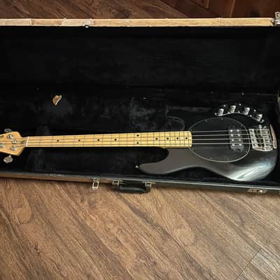 Ernie Ball Music Man StingRay 4 H with Maple Fretboard 1984 - 1990 - Black w/gig bag or original hard case image 16