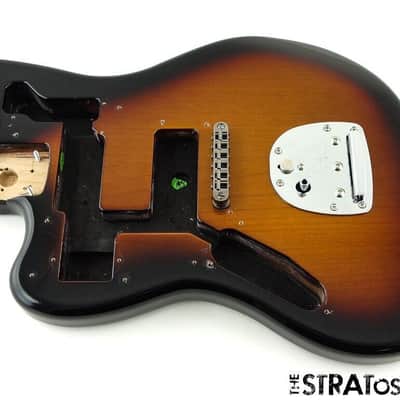 LEFTY Vintage RI Fender Kurt Cobain NOS Jaguar HH Guitar BODY+ HARDWARE Sunburst image 1