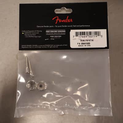 Fender Pure Vintage Strap Buttons, Nickel (2) image 4