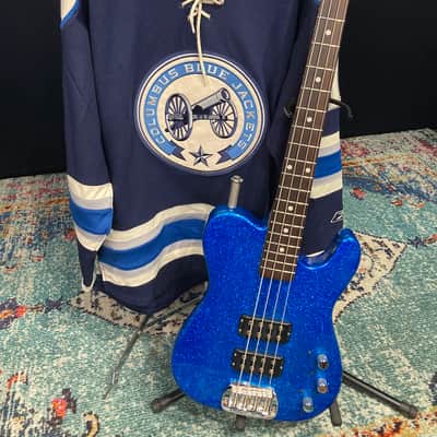 Tom Hamilton's Aerosmith, Custom G&L ASAT Blue Glitter Bass, 2010s PLUS Personalized NHL Hockey Jersey. AUTHENTICATED! (TH2 #4) image 6