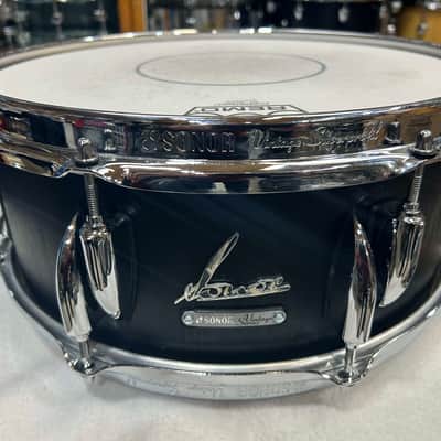 Sonor Vintage Series 5 3/4"X14" Snare Drum (314T-12184) new - Black Matte Lacquer image 1