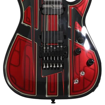 Schecter C-1 FR S Przym Vespid Electric Guitar - Metallic Red  Przym image 3