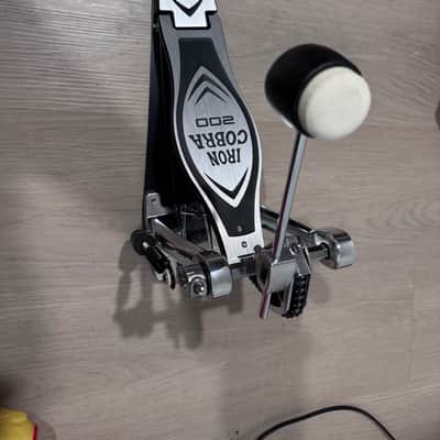 Tama HP200P Iron Cobra 200 Series Single Bass Drum Pedal 2010s - Black/Chrome image 2