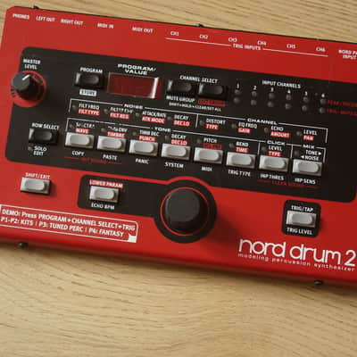 Nord Drum 2 6-Channel Modeling Percussion Synthesizer 2014 - 2016 - Red image 2