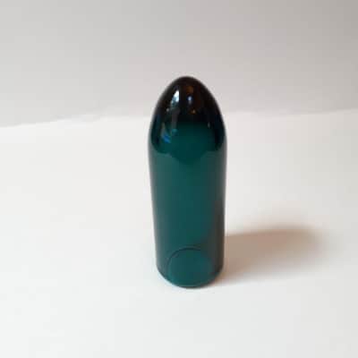 Torpedo Glass Guitar Slide - Ocean Blue, approx. 3/4 inch internal diameter image 1