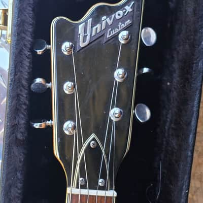 Univox Custom Late 60's Hollowbody MIJ All Original w/hardshell Case image 3