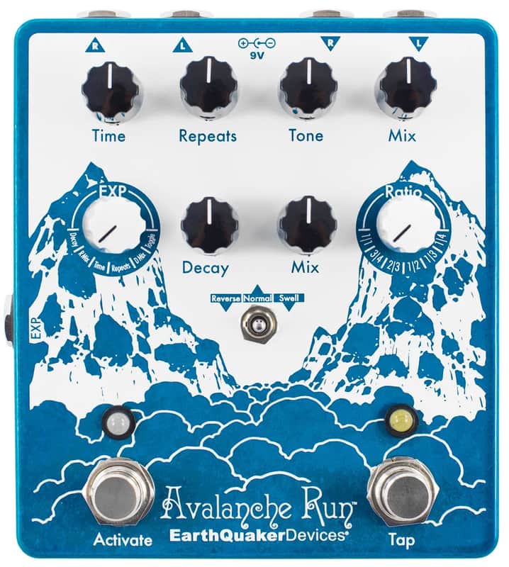 EarthQuaker Devices Avalanche Run™ Stereo Reverb & Delay with Tap Tempo image 1