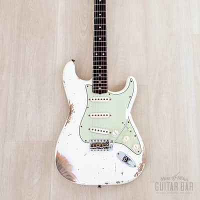 Fender Custom Shop 1961 Stratocaster Heavy Relic Aged Olympic White image 2