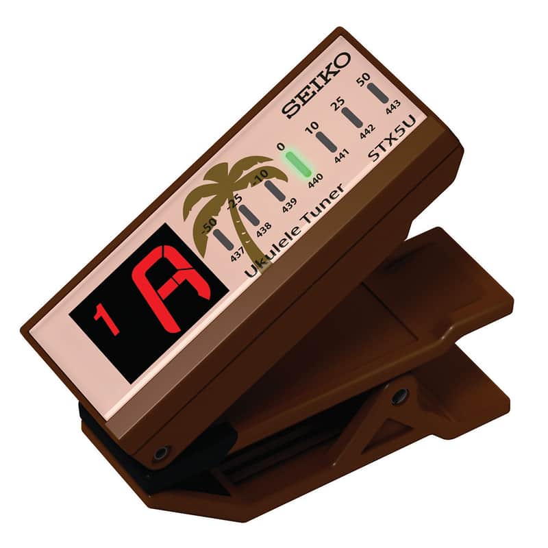 Seiko STX5U Reversible Clip-On Ukulele Tuner, Brown STX5UCE Bild 1