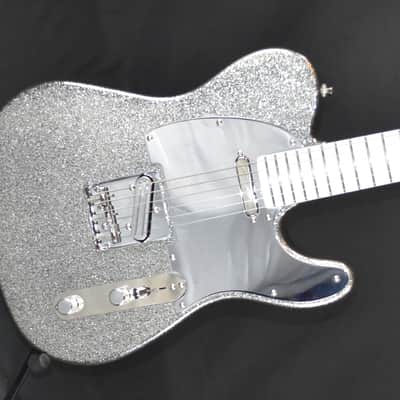 Video! Telecaster HS Metallic Silver Flake Dimarzio Tone Zone & Twang King image 3