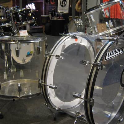 1970's Ludwig Vistalite Bonham Setup 26/14/16/18 Factory Virgin Bass! Rare! image 1