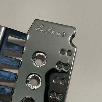 2000's Japan Jackson Licensed JT-580 Floyd Rose Tremolo Bridge Chrome Base Plate image 3