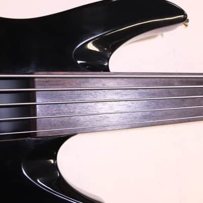 Samick Artist Fretless 5 string Black gloss image 4