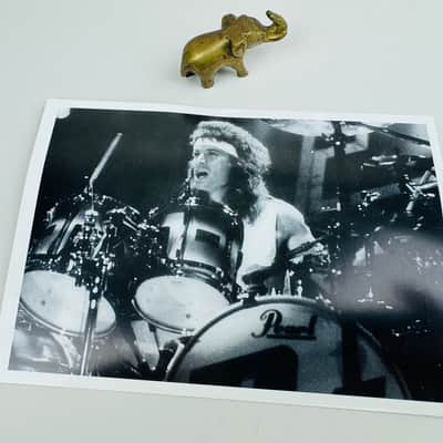 Pearl Artist Promotional Photo Set with Logo Sticker circa 1992-1995 image 2