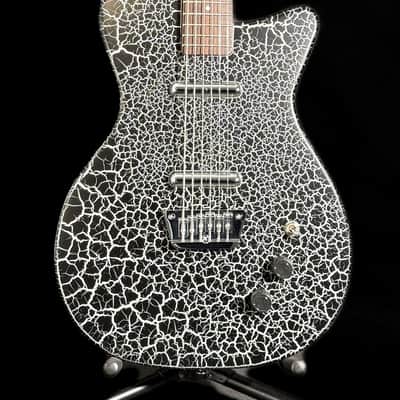 Danelectro Baritone Prototype - Black and White Crackle *USA Small Business* image 2