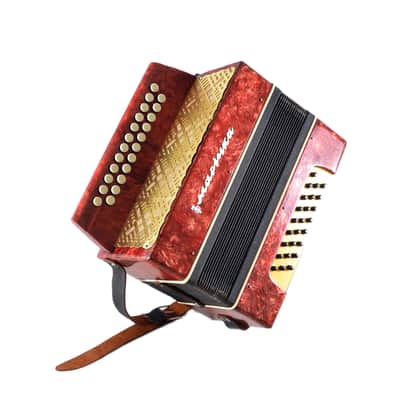 Vintage Marichka Button Accordion, USSR Concertina, Folk Instrument image 19