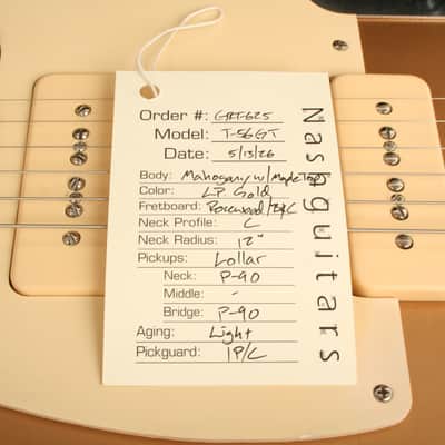 Nash T-56 Goldtop Lollar P90s GRT-625 image 13