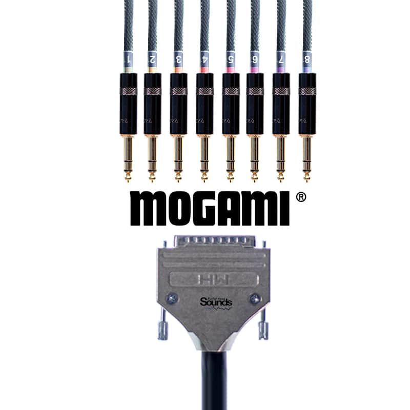 D-Sub Loom Mogami & Neutrik TRS Gold DB25 & Neutrik 1m Multicore Snake Analog Cable Loom 8 Channels image 1