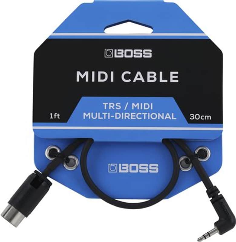 BOSS TRS to MIDI Cable 1 Foot image 1