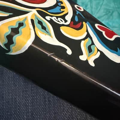 Gibson Custom Shop "Inspired By" Jimi Hendrix Psychedelic Flying V 2006 - Psychedelic Black image 9