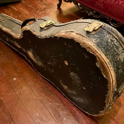 Ess & Ess Vintage Guitar Case 1950s - Black and Gold image 9