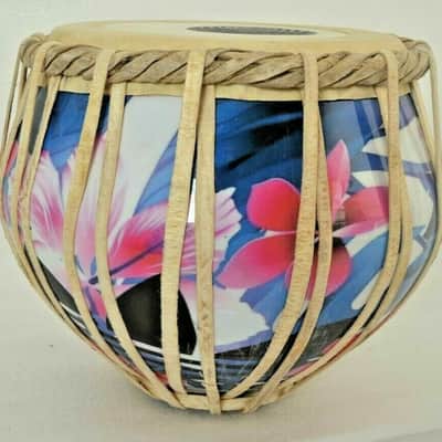 Handmade 3D Printed Brass Tabla Drums Set With Bag Folk Musical Percussion Instrument image 4