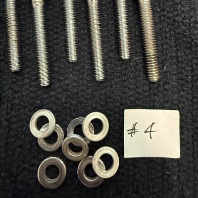 Set of (8) Vintage Camco Snare/ Tom/Floor Tom Tension Rods& Chubby Washers #4 image 3