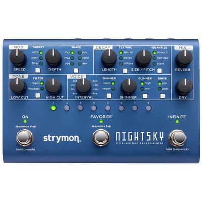 New Strymon NightSky Time Warped Reverberator Guitar Effects Pedal image 1