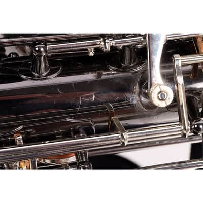 Allora ABS-550 Paris Series Baritone Saxophone Regular Black Nickel Body Silver Keys image 3