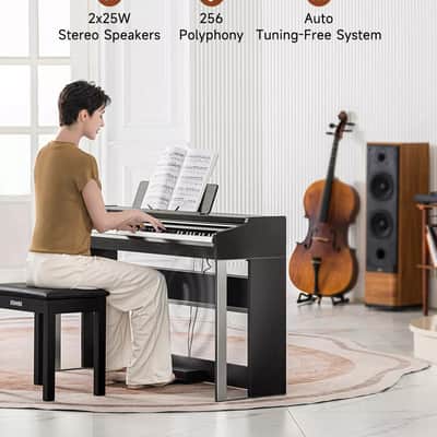 DDP-200 PRO 88-Key Digital Piano – Hammer Action, Touchscreen, 50W Speakers & Bluetooth image 6