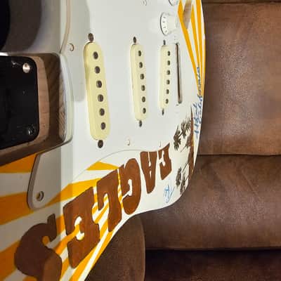 Custom Hand painted guitar Body-album cover art - one of a kind Stratocaster 2000's - Gloss image 3