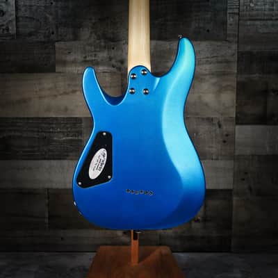 Schecter C-6 Deluxe Electric Guitar - Satin Metallic Light Blue (431) image 5