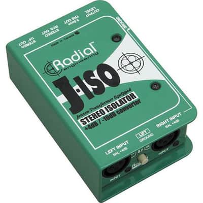 Radial Engineering J-ISO Stereo 4 Db to -10 Db Converter w/ Jensen Transformers image 2