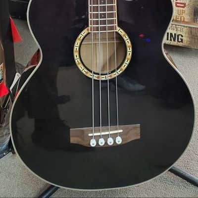 Michael Kelly Firefly Acoustic Bass - Used - Clear Black finish w/ Hardshell Case image 1