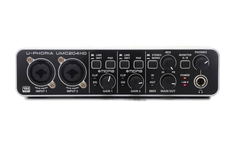 Behringer U-Phoria UMC204HD USB Audio Interface image 1