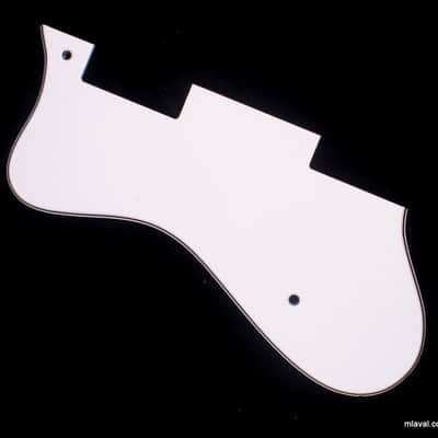 Left-Handed Custom Replacement Guitar Pickguard for Dot Style ,3ply White image 1