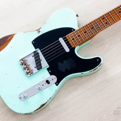2023 Fender Custom Shop ‘52 Telecaster Roasted Heavy Relic Surf Green w/ Streamlined U Neck image 1