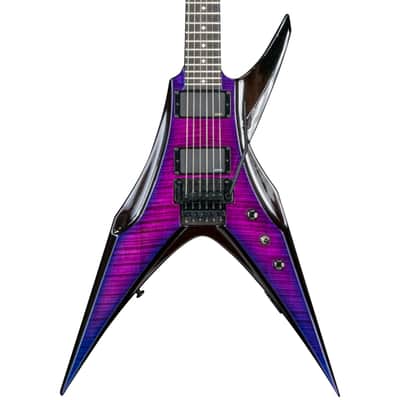Diamond Guitars Bird of Prey FM-FR Electric Guitar - Ultraviolet image 2