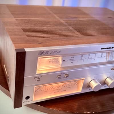 πΆβ¨ Marantz SR 2000 Vintage Stereo Receiver w/ Wood Case β Serviced/Cleaned, Fully Working, All Lamps Working image 4