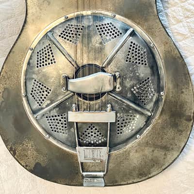 Mule Single Cone Steel Resonator Guitar w/National Thinline Pickup - Rare and Superb!! image 3