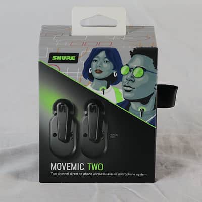Shure MoveMic Two Wireless Clip-On Microphone Pair - Black - MV-TWO-Z7 image 3