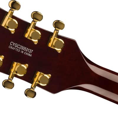 Gretsch Limited Edition Abbey Road Studiomatic Hollow Body with Bigsby and Gold Hardware, Ebony Fingerboard, Classic Walnut Stain image 5